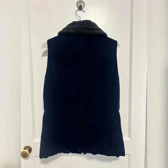 Noel Asmar Equestrian MIRA MELTON Wool Navy Vest Size M - Picture 5 of 5